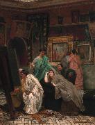 Alma-Tadema, Sir Lawrence The Collector of Pictures in the Time of Augustus (mk23) china oil painting artist